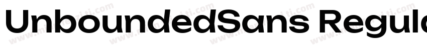 UnboundedSans Regular字体转换